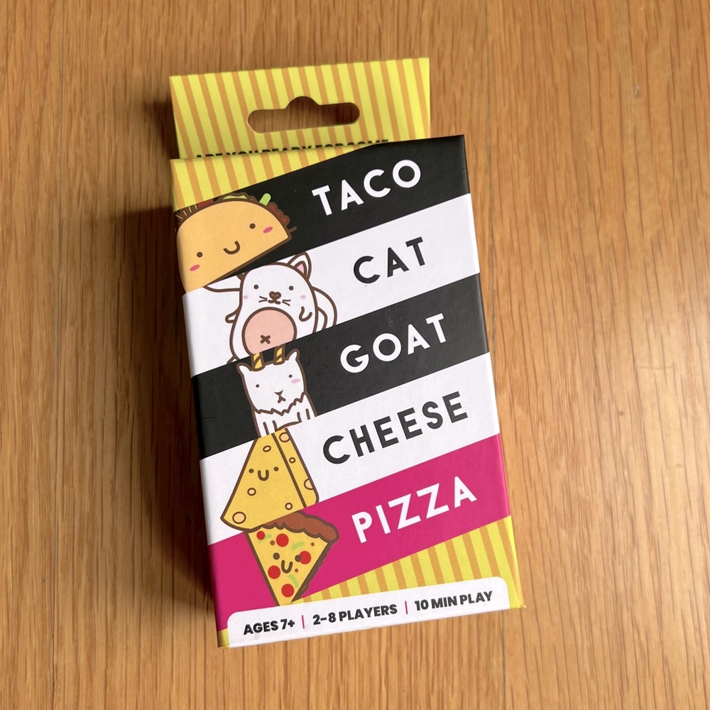 NEW! Taco Cat Goat Cheese Pizza Card Game.